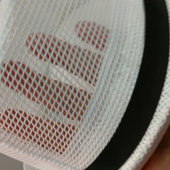 Unisex Mesh White Fedora Hat With Faux Leather Strap Buckle Boho Streetwear - Picture 8 of 14